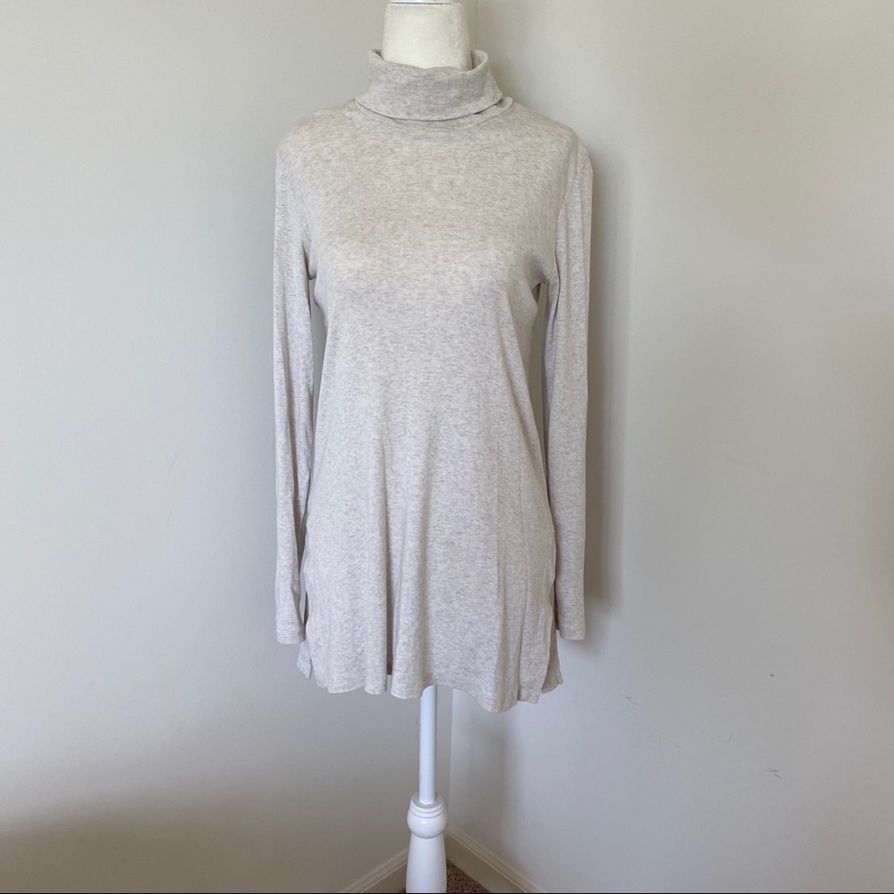 J.Jill-Side Vent Turtleneck tunic (Perfect Pima)